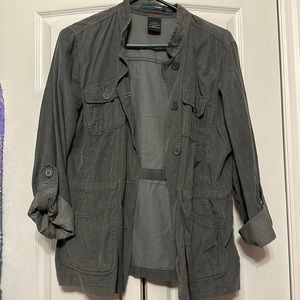Large Grey Light Weight Corduroy Top